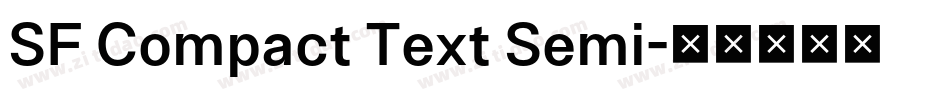 SF Compact Text Semi字体转换